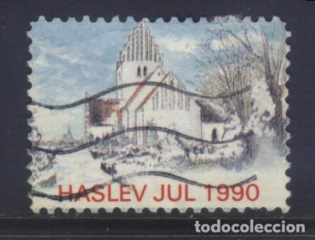 Sellos: S-08300- DINAMARCA. DANMARK. HASLEV JUL 1990. - Foto 1