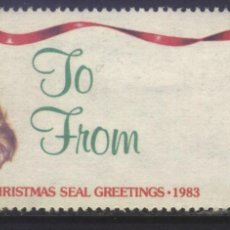 Sellos: S-08304- USA. TO FROM... CHRISTMAS SEAL GREETINGS 1986. PRO TUBERCULOSOS. CRUZ DE LORENA.. Lote 396070089