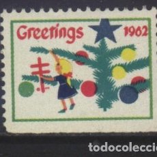 Sellos: S-08307- USA. GREETINGS 1962. CRUZ DE LORENA.. Lote 396116824