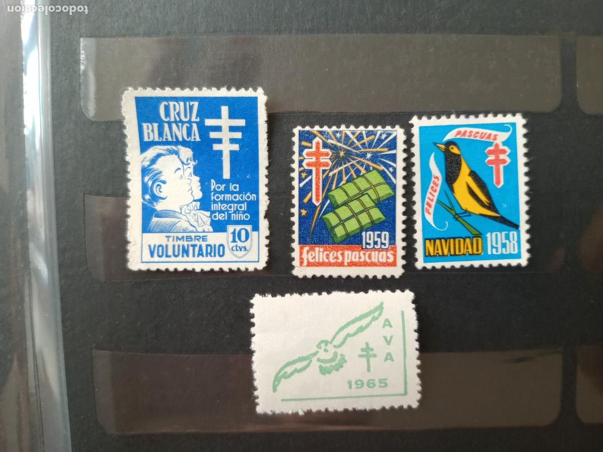Sellos: Antituberculosis: 4 vi&ntilde;etas - Foto 1