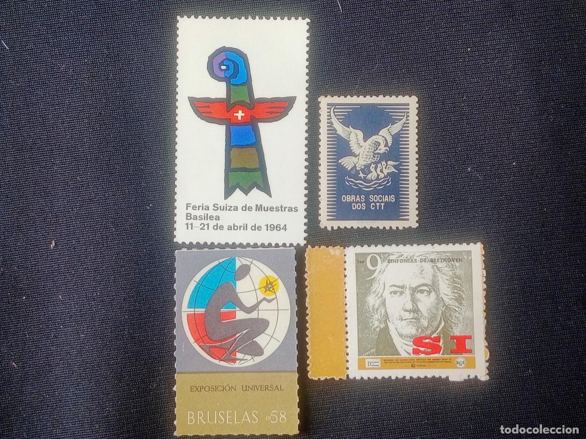 Sellos: Lote de 4 vi&ntilde;etas internacionales - Foto 1