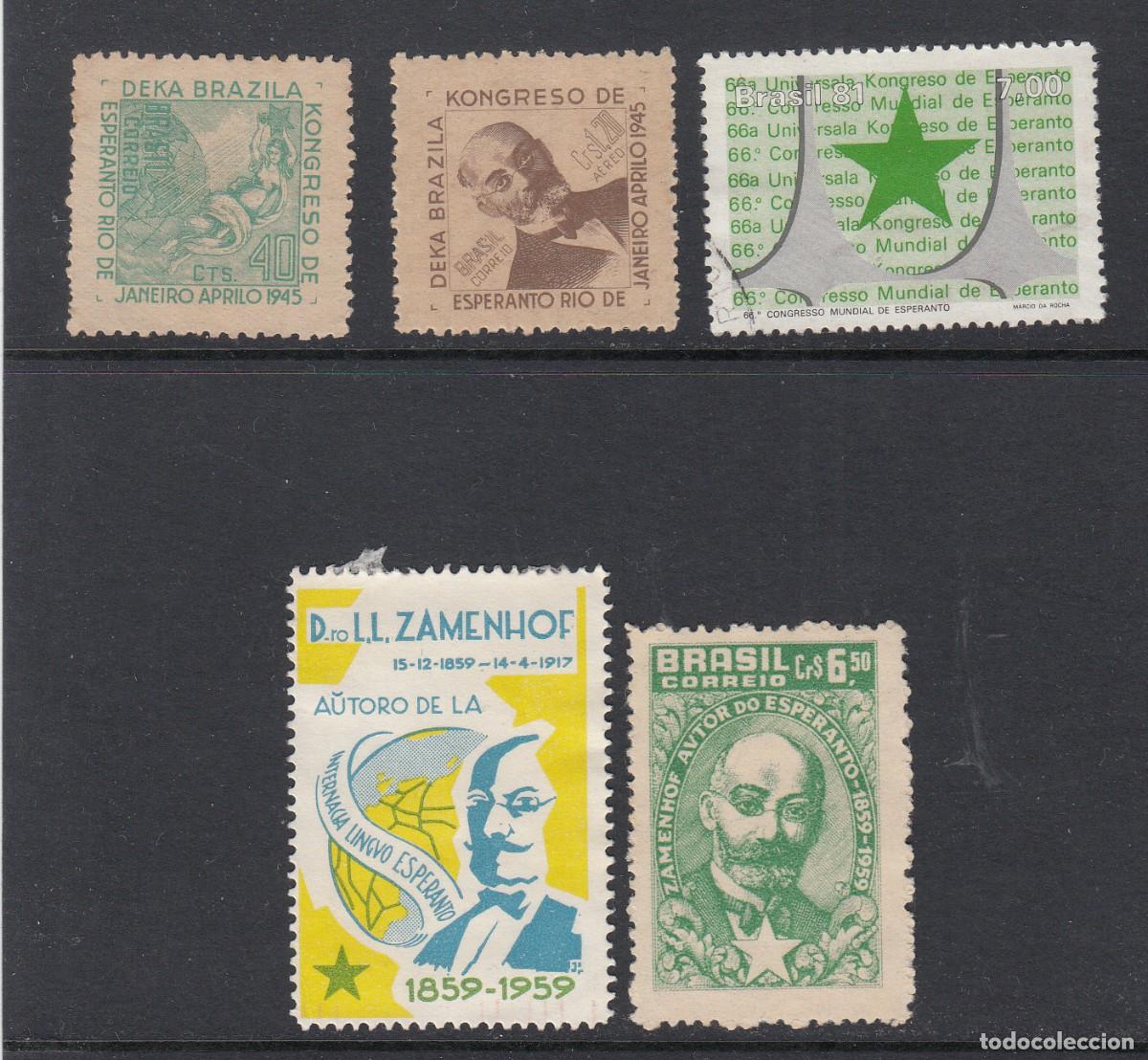 Sellos: ESPERANTO - COLECCI&Oacute;N DE VI&Ntilde;ETAS DE BRASIL - Foto 1