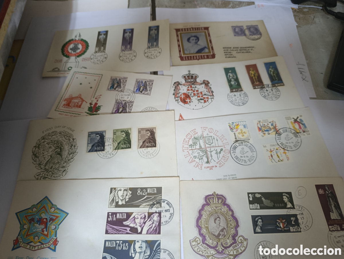 Sellos: Lote 37 sobres extranjeros. - Foto 4