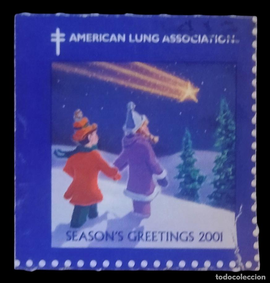 Stamps: ESTADOS UNIDOS 2001 VI&Ntilde;ETA NAVIDAD AMERICAN LUNG ASSOCIATION.
