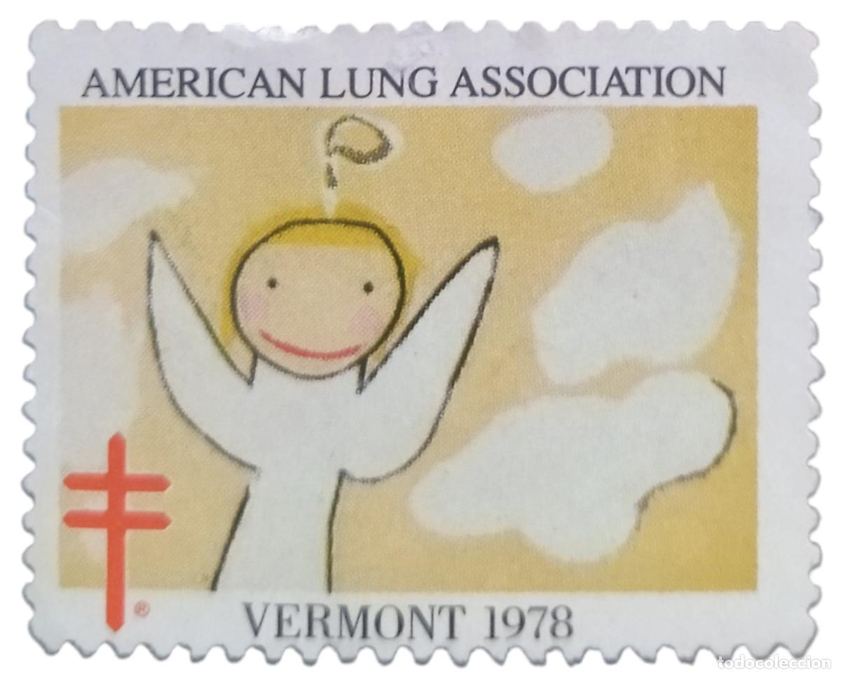 Sellos: ESTADOS UNIDOS 1978 VI&Ntilde;ETA NAVIDAD - AMERICAN LUNG ASSOCIATION. NUEVO SIN GOMA (MNG).