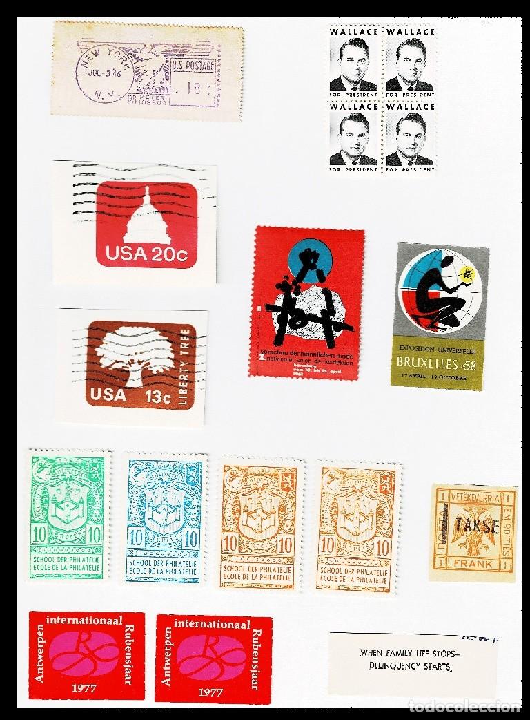 Sellos: 2194 Vi&ntilde;etas extranjeras EE.UU. - BELGICA Ver