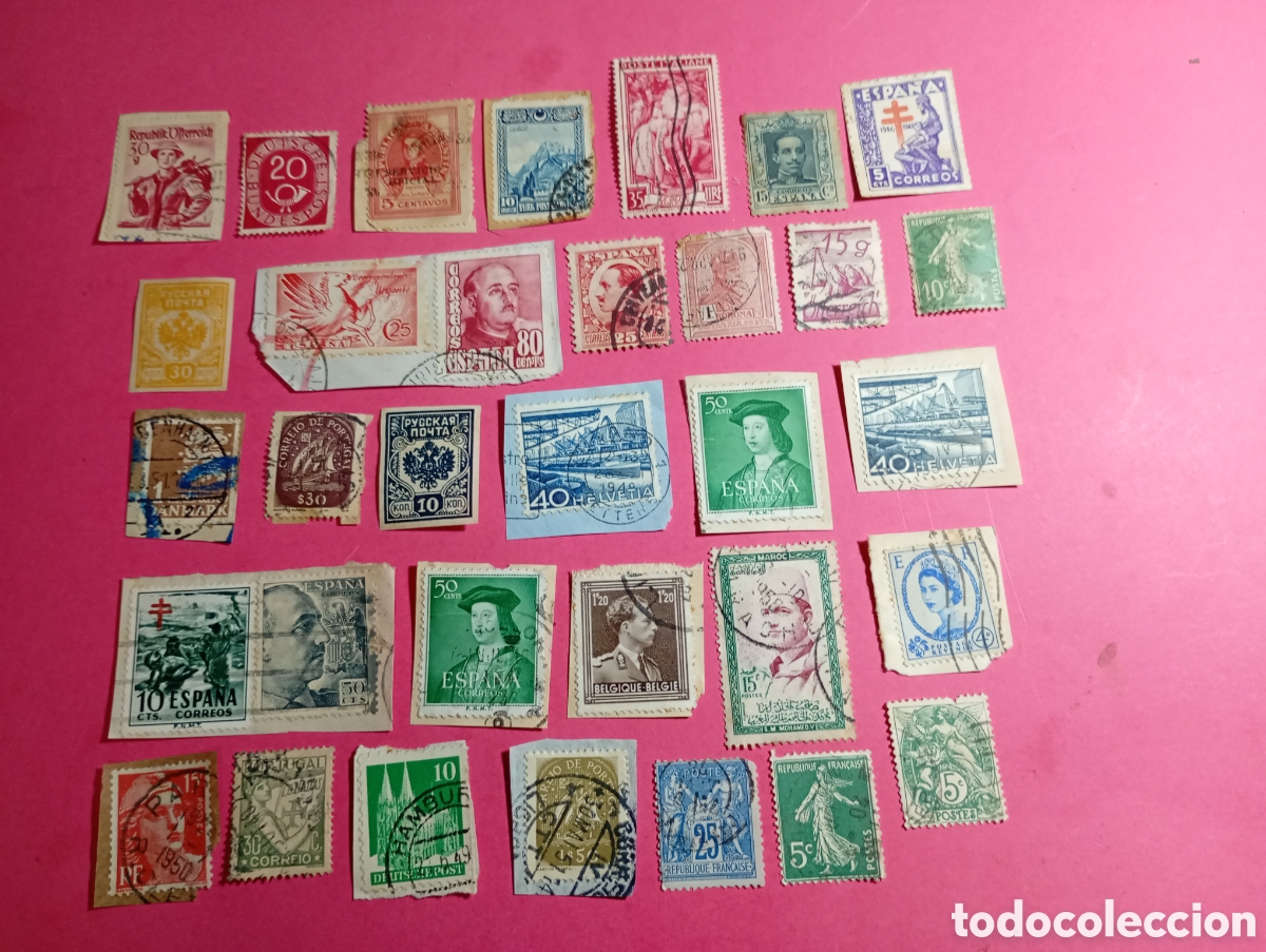 Stamps: VINTAGE SELLOS PAISES VARIOS LOTE 60 SELLOS CON PEQUE&Ntilde;A SORPRESA ...MUY BUEN PRECIO VER FOTOS REA15