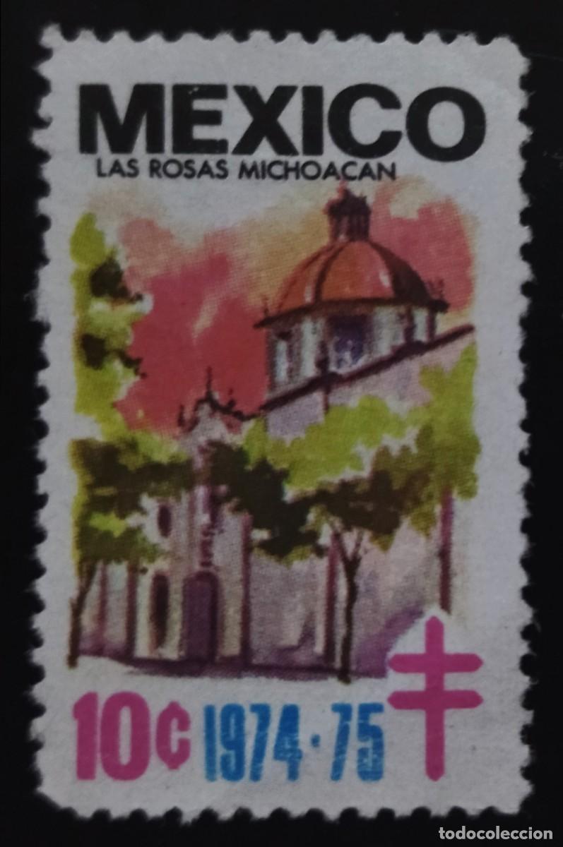 Sellos: M&Eacute;XICO 1974 -1975 VI&Ntilde;ETA ANTITUBERCULOSIS. USADO.