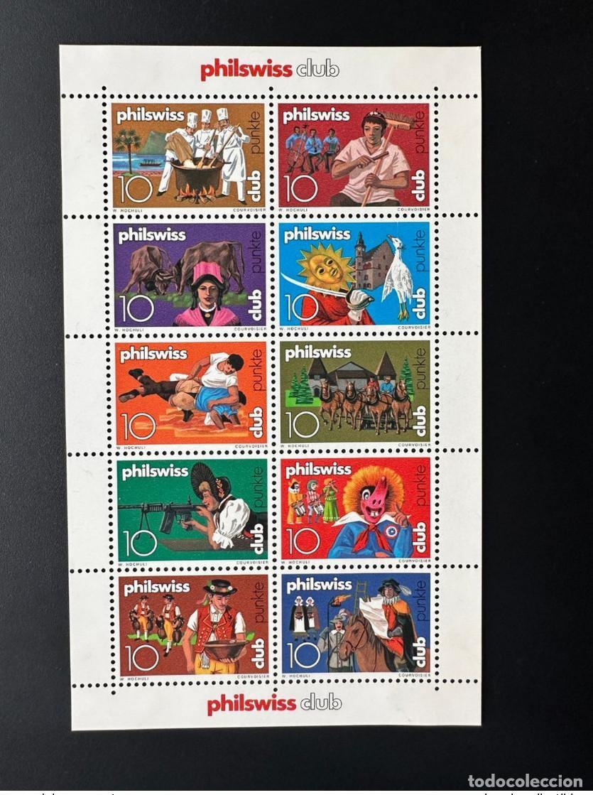 Briefmarken: H&eacute;lio Courvoisier La-Chaux-De-Fonds Vignette Philswiss club Horse Pferd