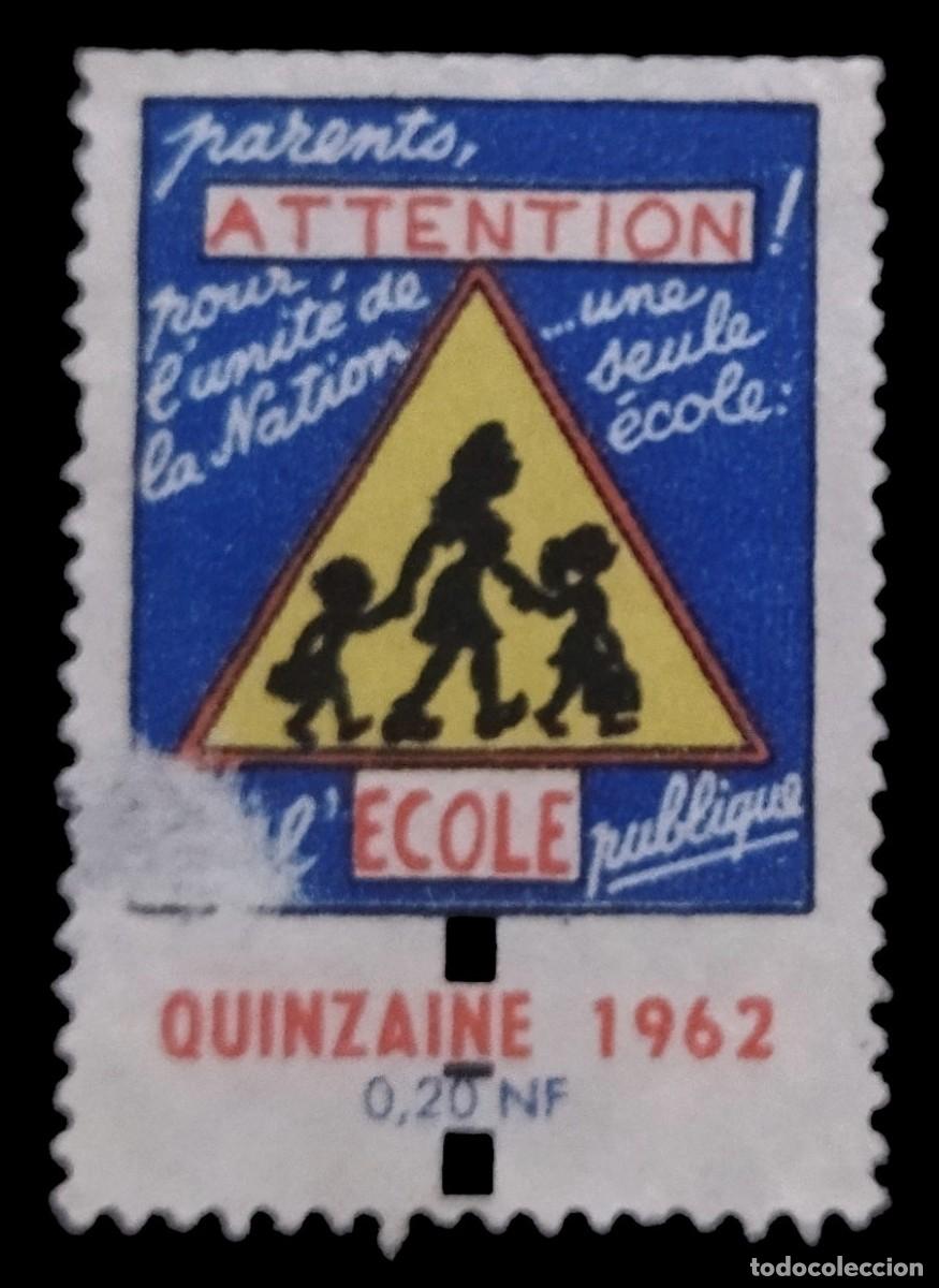 Sellos: FRANCIA 1962 VI&Ntilde;ETA QUINZAINE. NUEVA SIN GOMA (MNG).