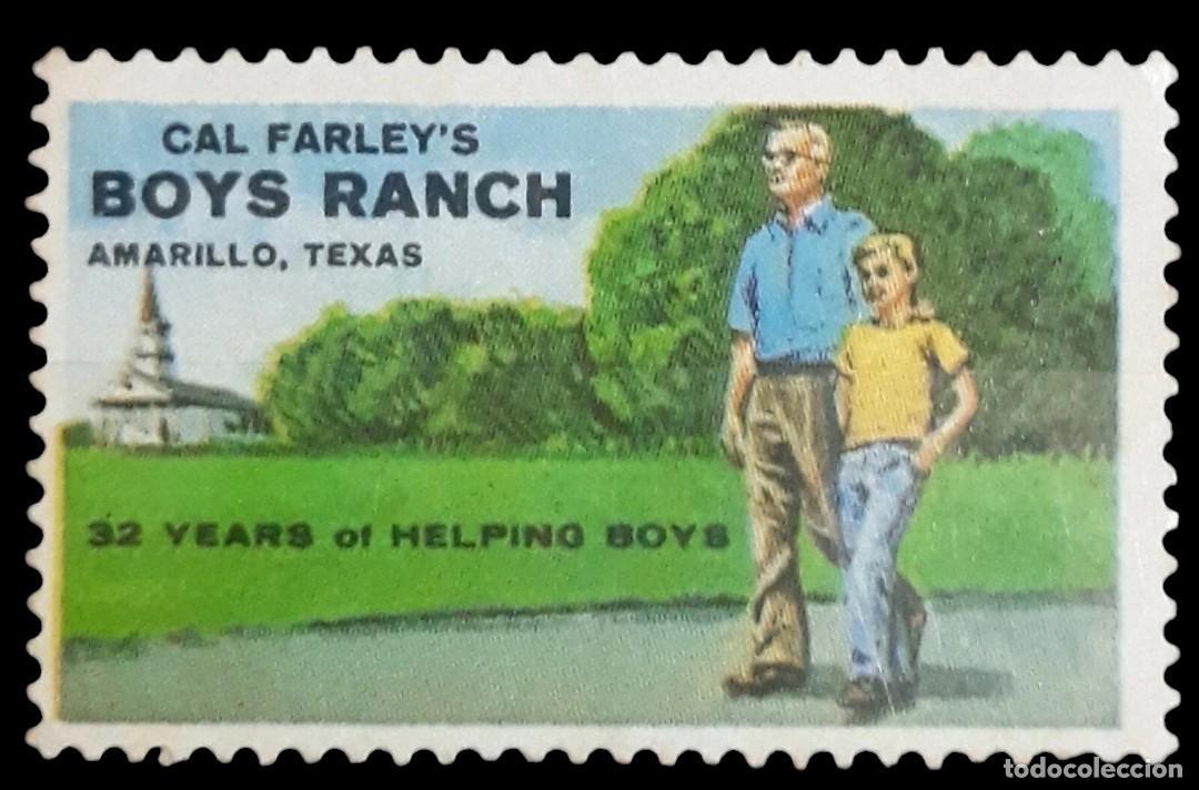 Sellos: ESTADOS UNIDOS 1973. VI&Ntilde;ETA BOYS RANCH. AMARILLO TEXAS. USADO.