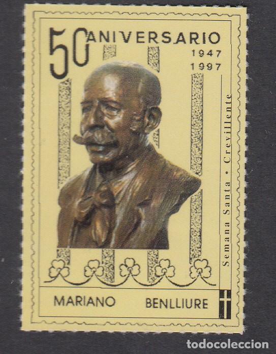 Sellos: VI&Ntilde;ETA 50 ANIVERSARIO MARIANO BENLLIURE - SEMANA SANTA CREVILLENTE - 1997