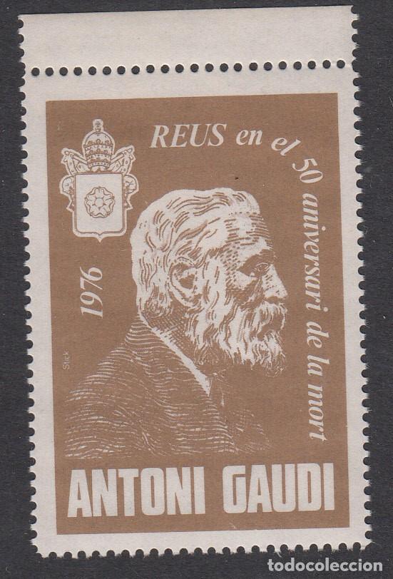 Sellos: VI&Ntilde;ETA 50 ANIVERSARI DE LA MORT D'ANTONI GAUD&Iacute; - REUS - 1976