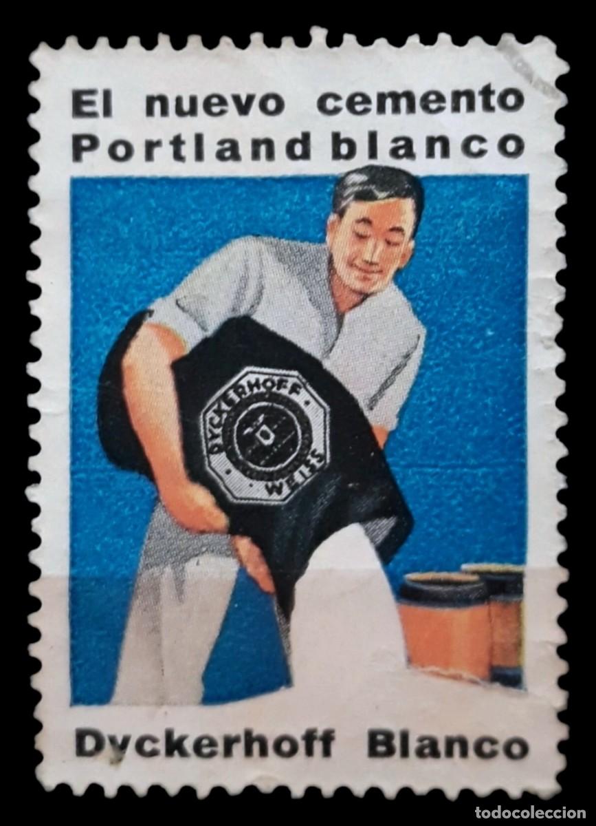 Sellos: RARA VI&Ntilde;ETA PUBLICITARIA CEMENTO PORTLAND BLANCO DYCKERHOFF. ANUNCIO VINTAGE CONSTRUCCI&Oacute;N ANOS 30.