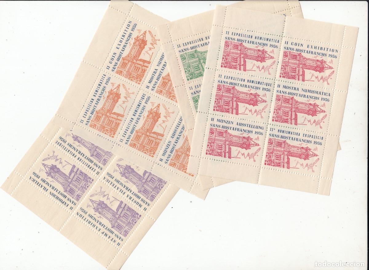 Stamps: 4 HB VI&Ntilde;ETAS SANS HOSTAFRANCHS - BARCELONA - 1956