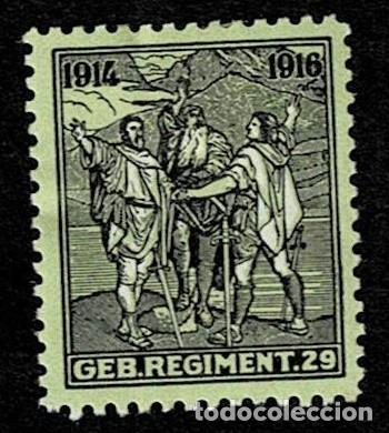 Sellos: A6-7 Alemania Guerra 1914 - 1916 con fijasellos