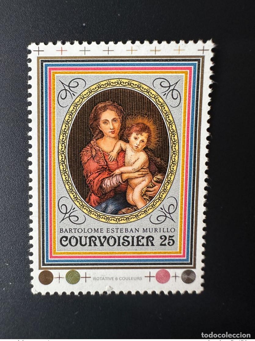 Sellos: &iquest;19? Vi&ntilde;eta de H&eacute;lio Courvoisier La-Chaux-De-Fonds Bartolom&eacute; Esteban Murillo Arte