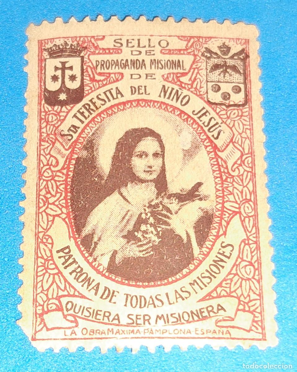 Stamps: SELLO DE PROPAGANDA MISIONAL DE STA. TERESITA DEL NI&Ntilde;O JES&Uacute;S - VI&Ntilde;ETA - 4 x 2,8 cms.