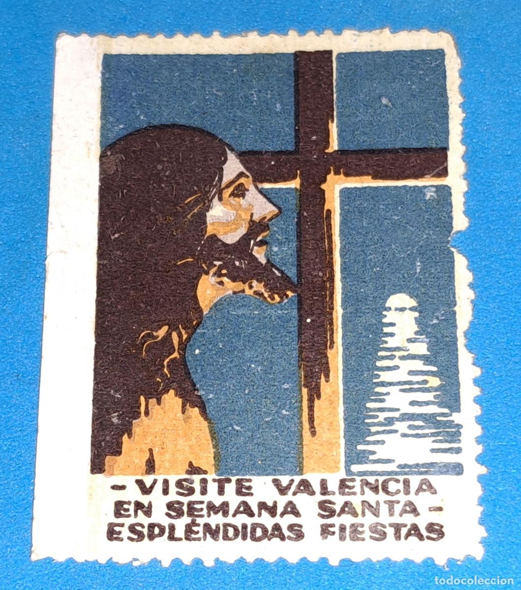 Stamps: VALENCIA - VISITE VALENCIA EN SEMANA SANTA, ESPLENDIDAS FIESTAS - VI&Ntilde;ETA - 4,9 x 3,6 cms.