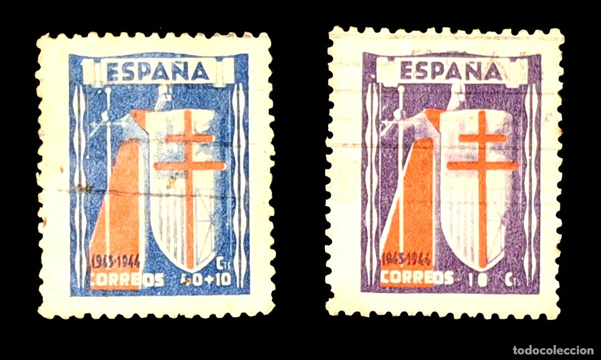 Selos: 2 sellos pro-tuberculosos 1943