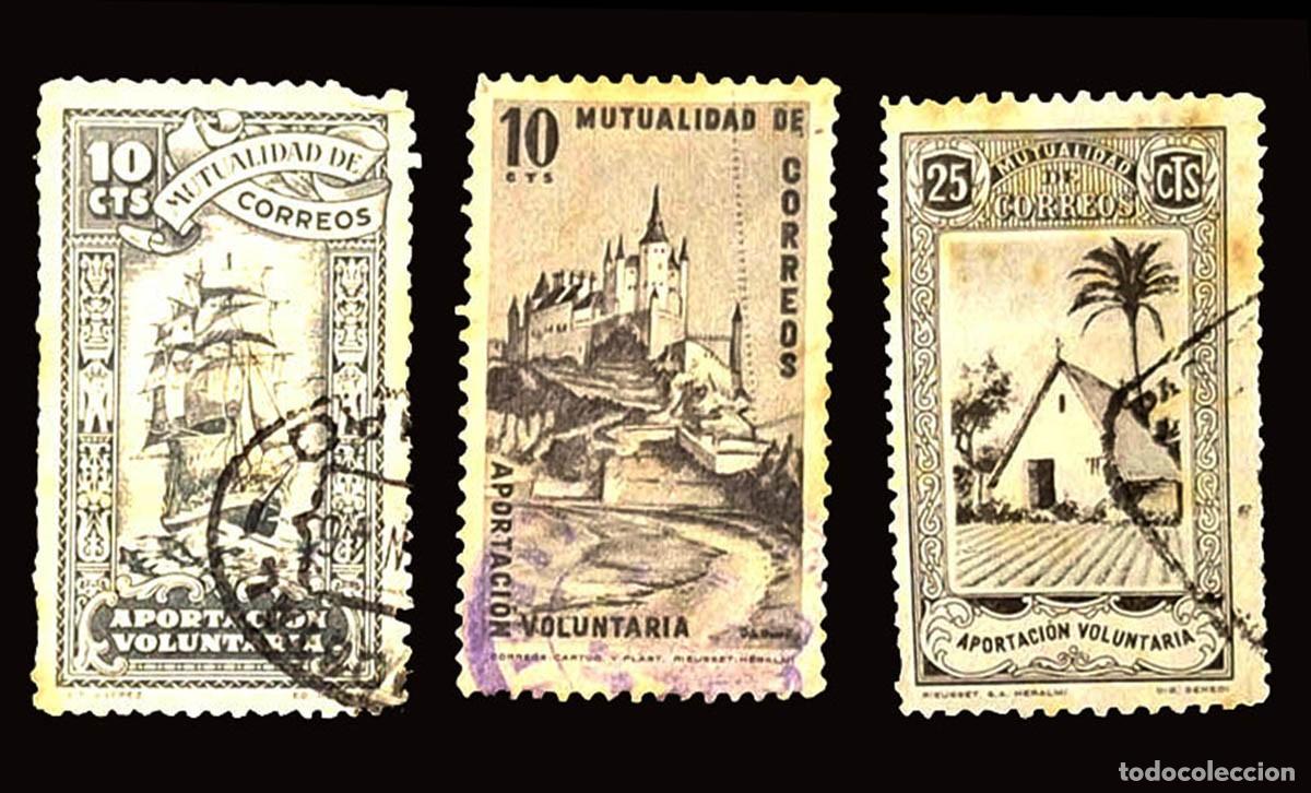 Briefmarken: 3 Vi&ntilde;etas de Mutualidad de Correos