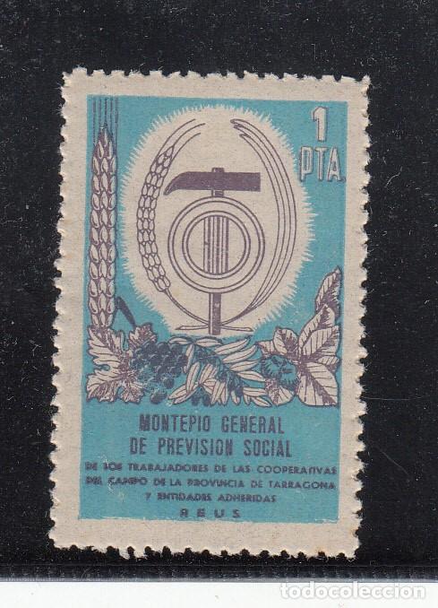 Sellos: VI&Ntilde;ETA - SELLO MONTEPIO GENERAL DE PREVISI&Oacute;N SOCIAL - REUS - 1 PTA.