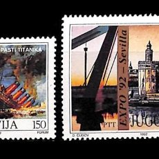 Sellos: YUGOSLAVIA, 1992 YVERT Nº 2395, 2396 /**/, SIN FIJASELLOS. Lote 349041984
