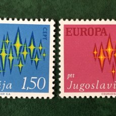 Sellos: YUGOSLAVIA 1972 IVERT 1343/44 ** NUEVO. EUROPA