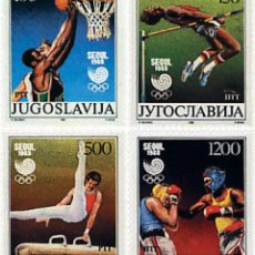 Sellos: 726994 HINGED YUGOSLAVIA 1988 24 JUEGOS OLIMPICOS VERANO SEUL 1988