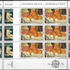 Sellos: YUGOSLAVIA 1975 EUROPA. YVERT Nº 1479/80, 2 MP * *