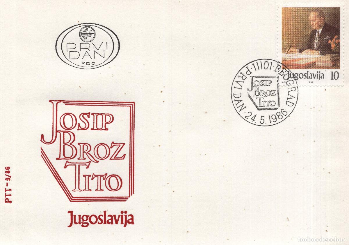 Sellos: YUGOESLAVIA 1986 CARTA FDC MICHEL YU 2170