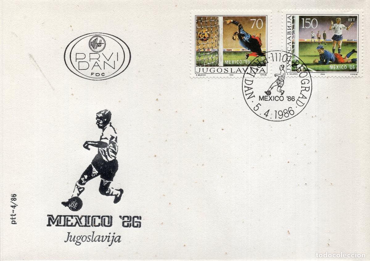 Sellos: YUGOESLAVIA 1986 CARTA FDC MICHEL YU 2152-2153