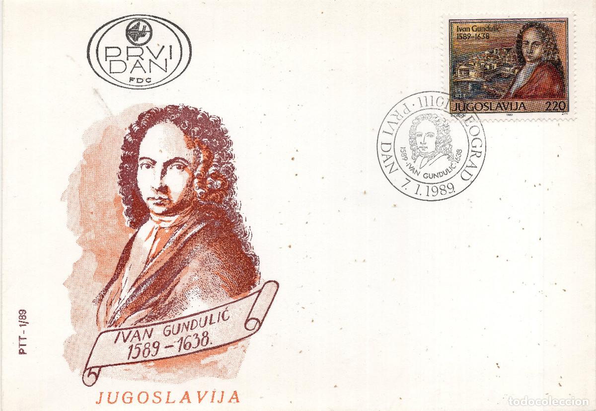 Sellos: YUGOESLAVIA 1989 CARTA FDC MICHEL YU 2326