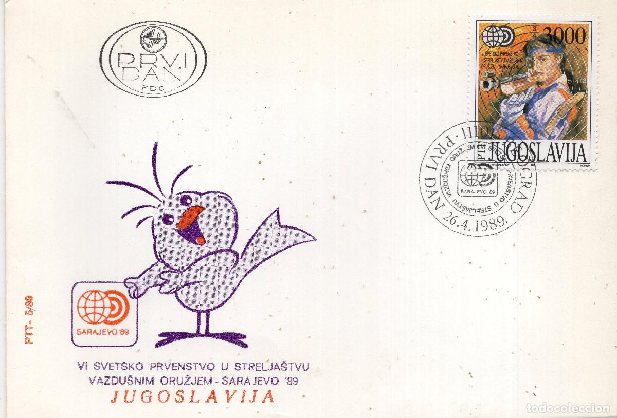 Sellos: YUGOESLAVIA 1989 CARTA FDC MICHEL YU 2339