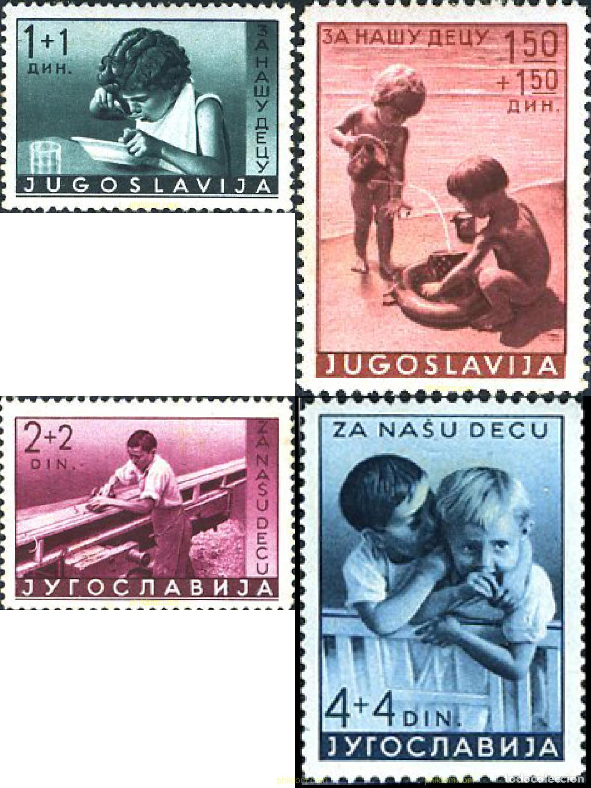 Sellos: 668072 MNH YUGOSLAVIA 1939 PRO INFANCIA
