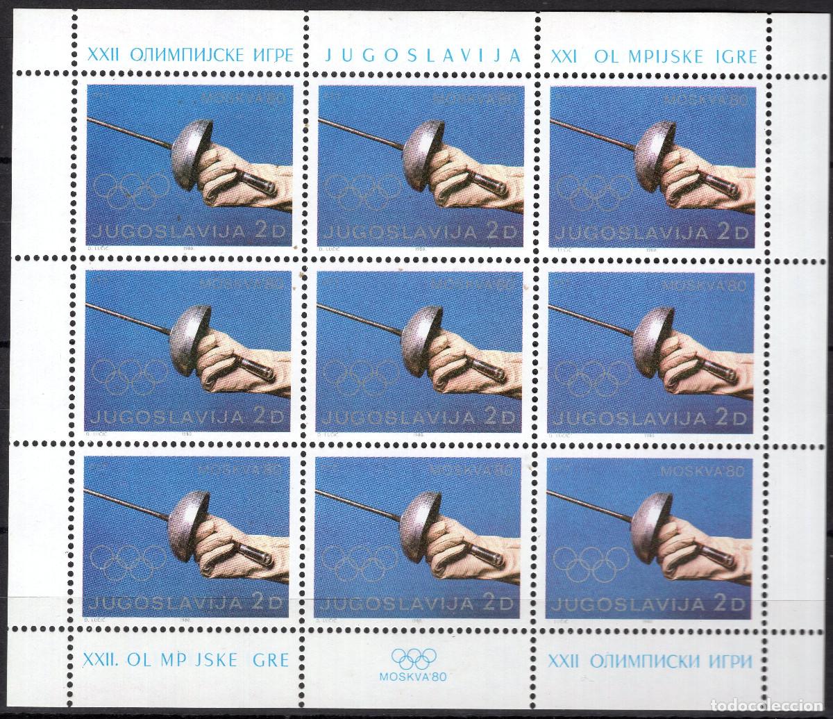 Sellos: YUGOESLAVIA 1980 MINI-SHEET MICHEL YU 1824KB