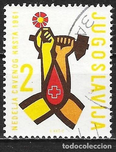 Sellos: Yugoslavia 1961 - Mi Z 26A - YT B 45 - Cruz Roja - Sello ben&eacute;fico