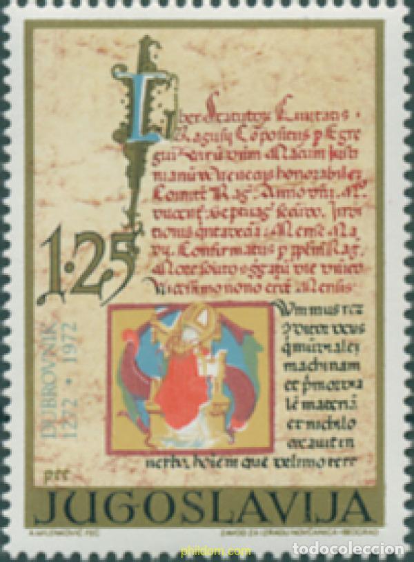 Sellos: 294174 MNH YUGOSLAVIA 1972 700 ANIVERSARIO DE LA CIUDAD DE DUBROVNIK