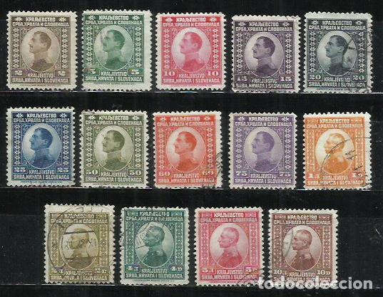 Sellos: 4015-YUGOSLAVIA JUGOSLAVIA SELLOS 1921 N&ordm; 129/42 SERIE COMPLETA,SELLOS CLASICOS. REALEZA.
