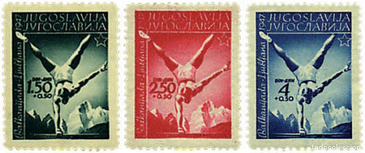 Sellos: 231999 HINGED YUGOSLAVIA 1947 JUEGOS BALCANICOS EN LJUBLJANA