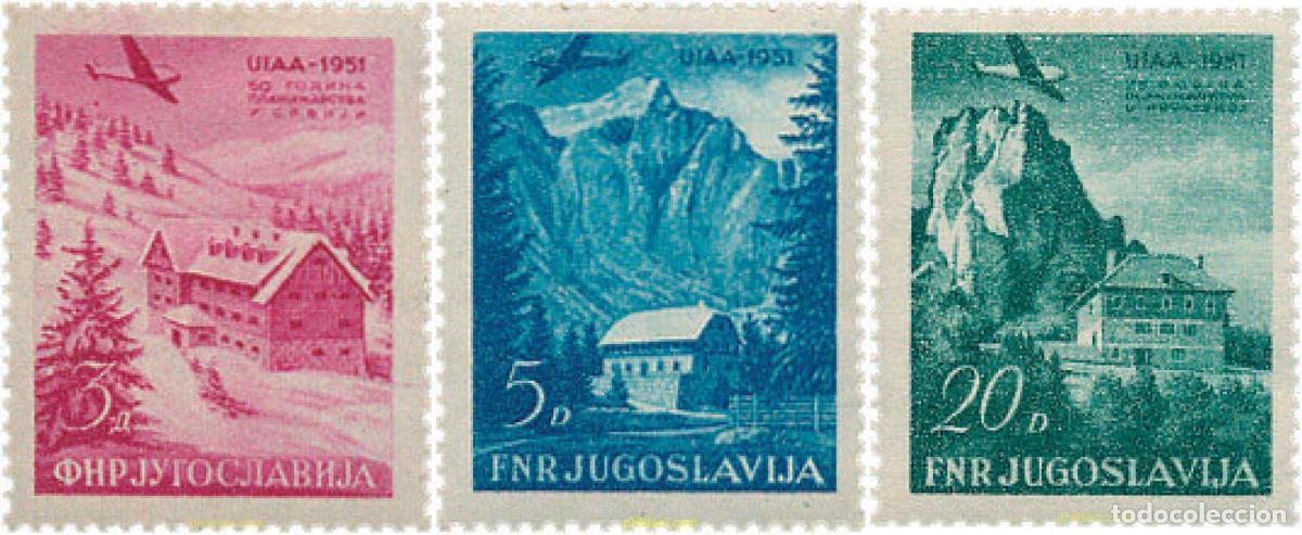 Sellos: 287616 HINGED YUGOSLAVIA 1951 CONGRESO DE LA UNION INTERNACIONAL DE ASOCIACIONES ALPINAS