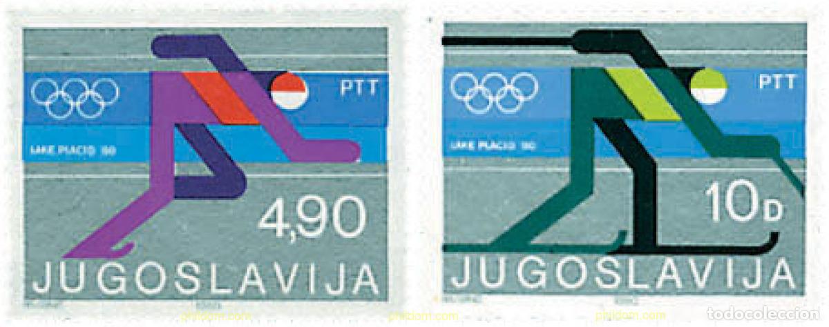 Briefmarken: 71156 MNH YUGOSLAVIA 1980 13 JUEGOS OLIMPICOS INVIERNO LAKE PLACID 1980