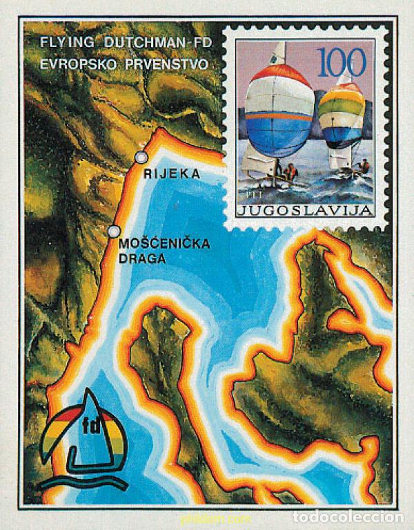 Stamps: 34340 MNH YUGOSLAVIA 1986 CAMPEONATOS DE EUROPA DE VELA