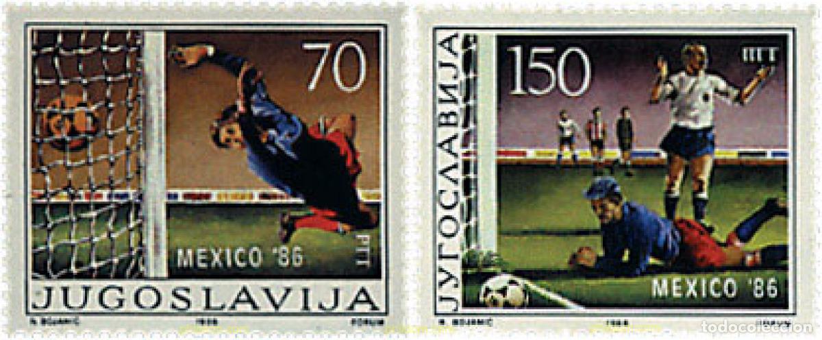 Stamps: 67292 MNH YUGOSLAVIA 1986 COPA DEL MUNDO DE FUTBOL. MEXICO-86