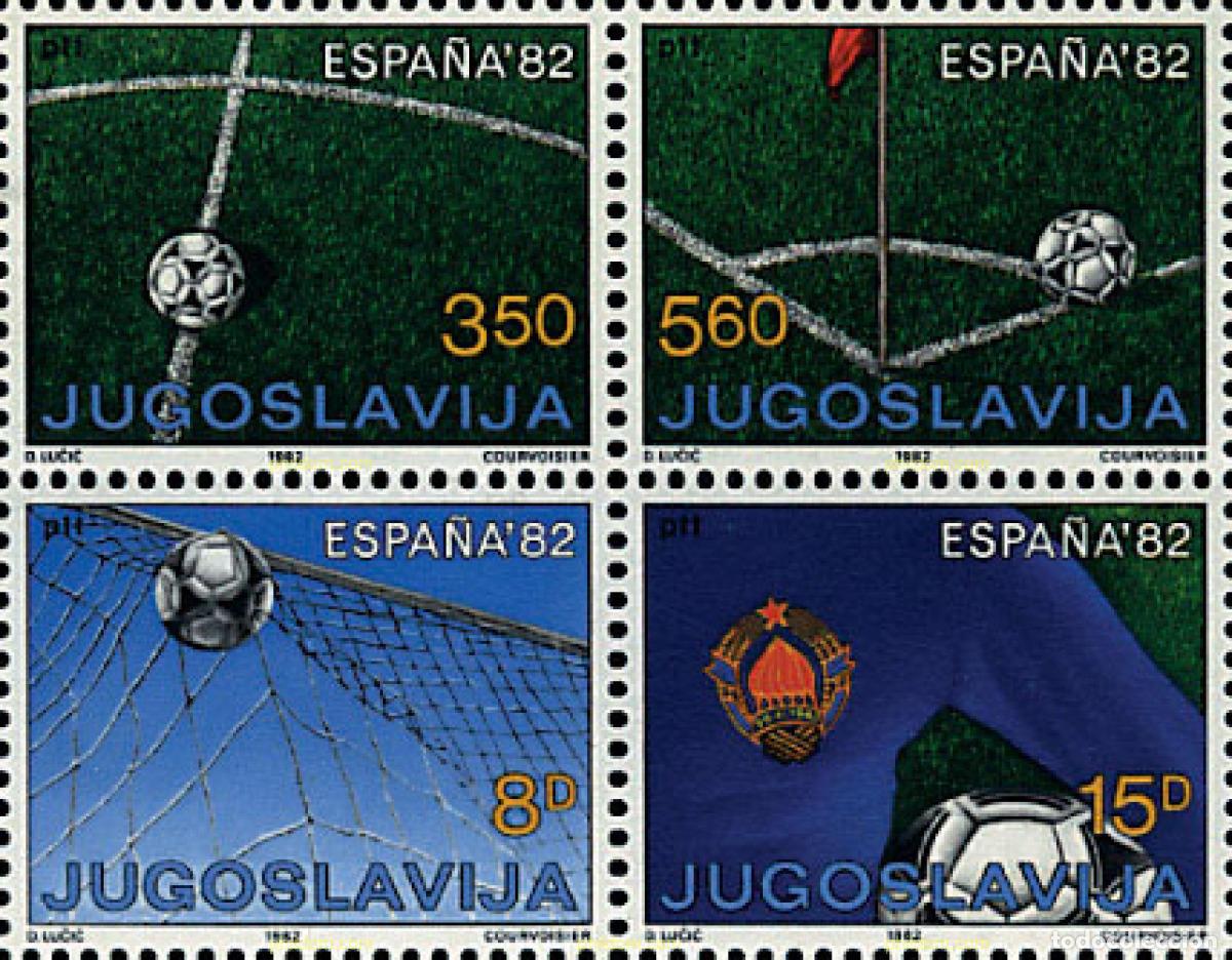 Stamps: 244848 MNH YUGOSLAVIA 1982 COPA DEL MUNDO DE FUTBOL. ESPA&Ntilde;A-82