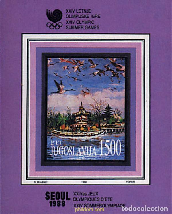 Stamps: 70975 MNH YUGOSLAVIA 1988 24 JUEGOS OLIMPICOS VERANO SEUL 1988