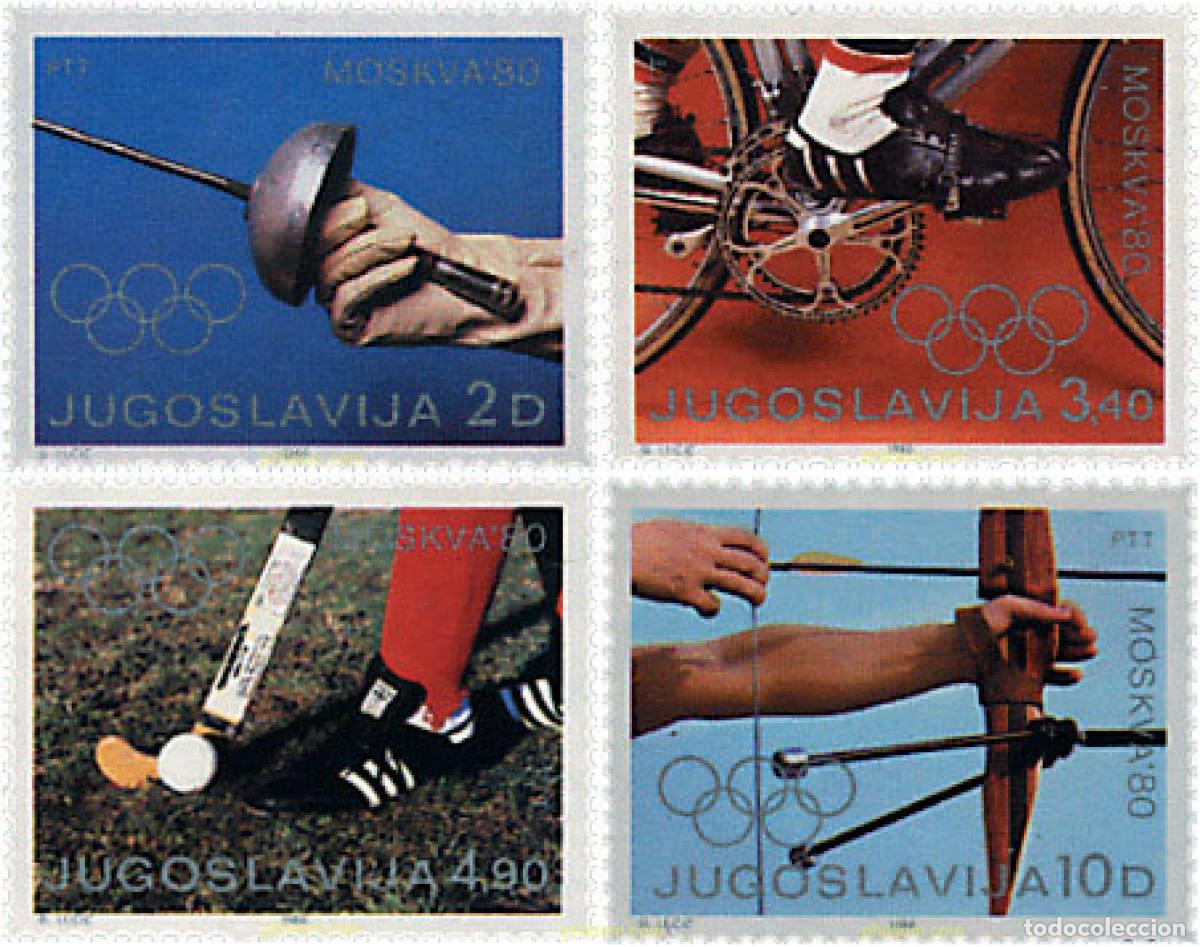 Sellos: 67214 MNH YUGOSLAVIA 1980 22 JUEGOS OLIMPICOS VERANO MOSCU 1980