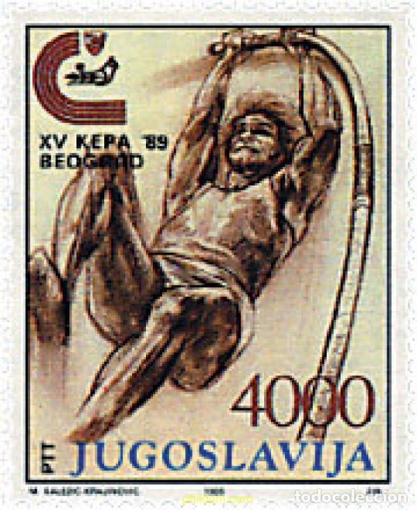Sellos: 67308 MNH YUGOSLAVIA 1989 15 COPA EUROPEA DE CLUBS CAMPEONES DE ATLETISMO
