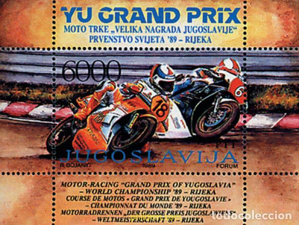Sellos: 39955 MNH YUGOSLAVIA 1989 GRAN PREMIO DE YUGOSLAVIA DE MOTOCICLISMO EN RIJEKA