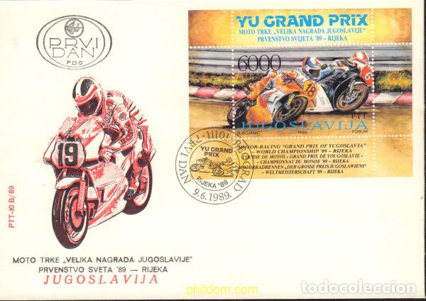 Sellos: 376519 MNH YUGOSLAVIA 1989 GRAN PREMIO DE YUGOSLAVIA DE MOTOCICLISMO EN RIJEKA